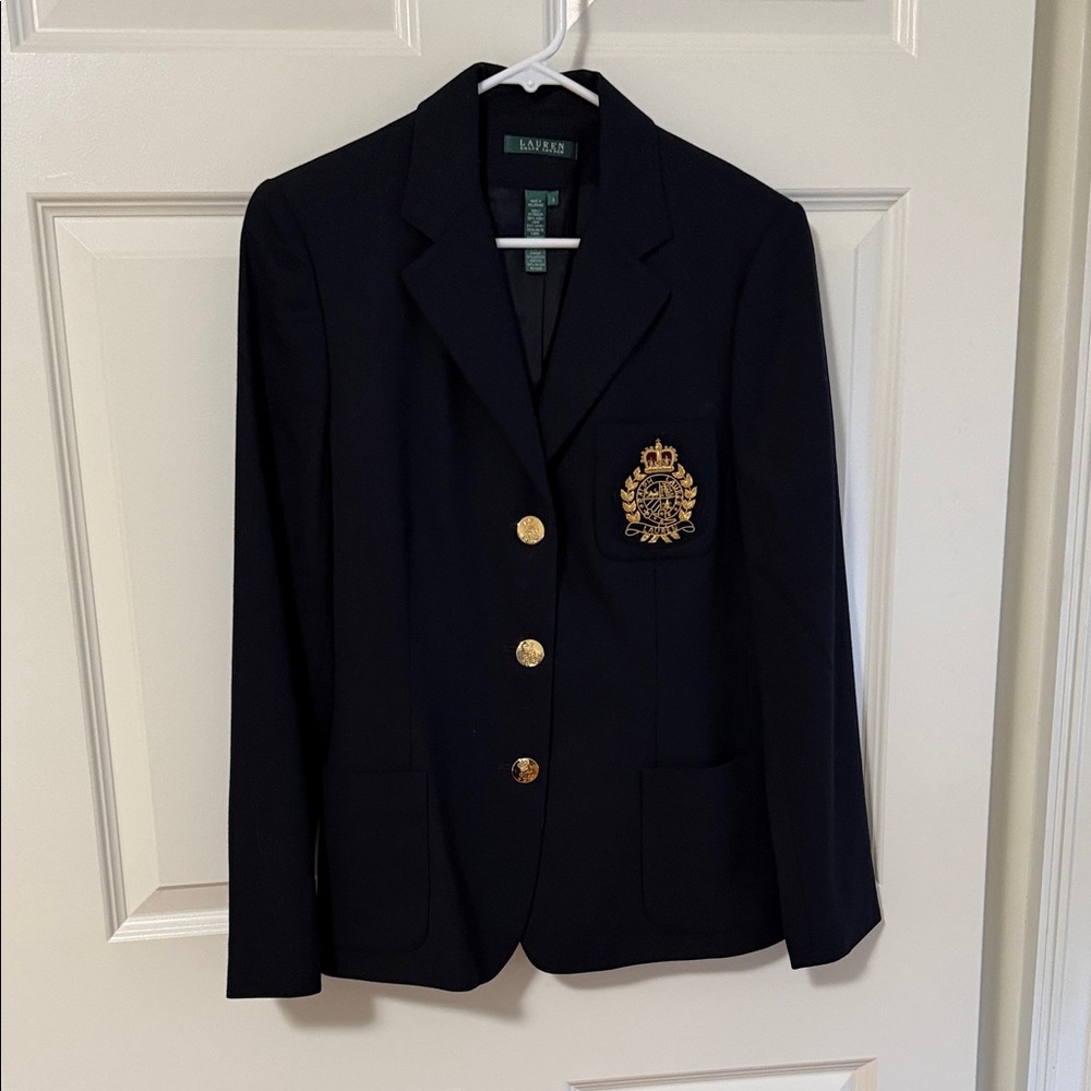 Ralph Lauren Black Wool Blazer